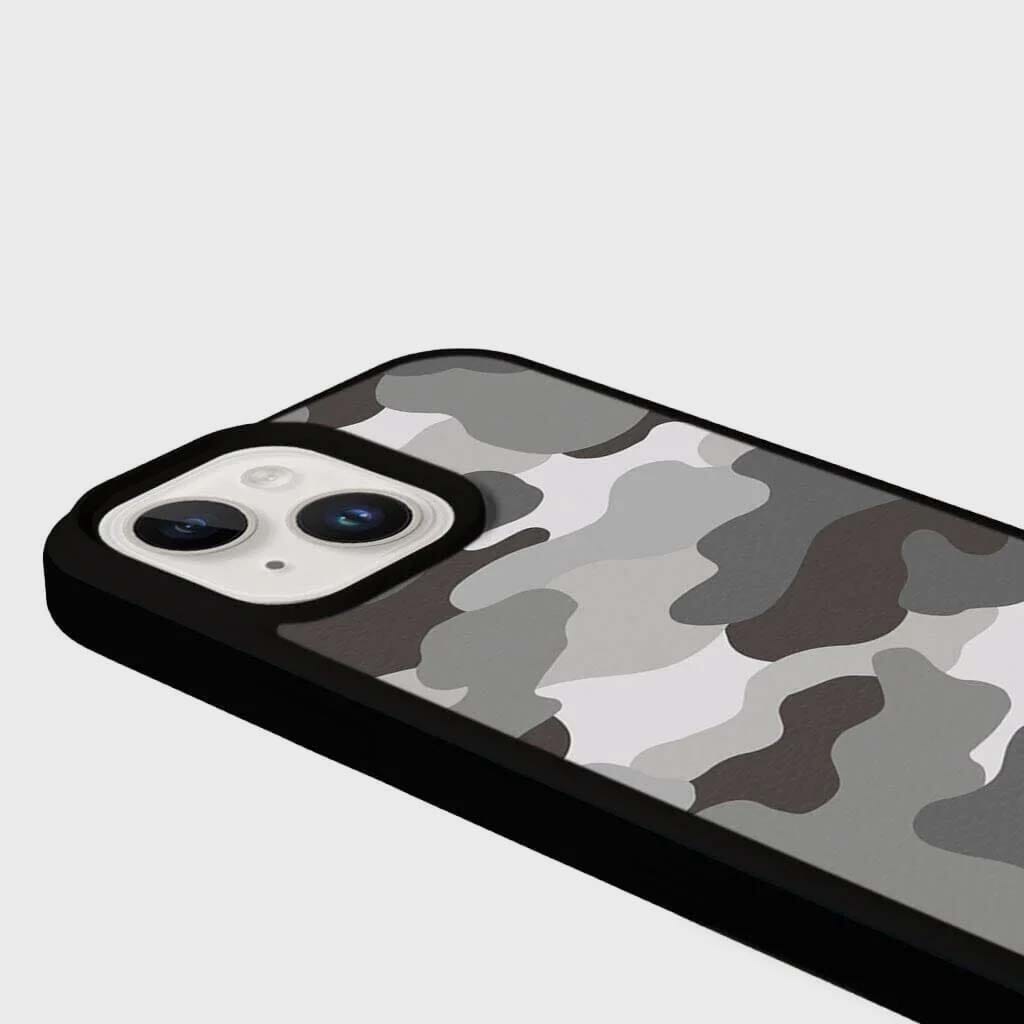 MagSafe iPhone 14 Grey Camo Case