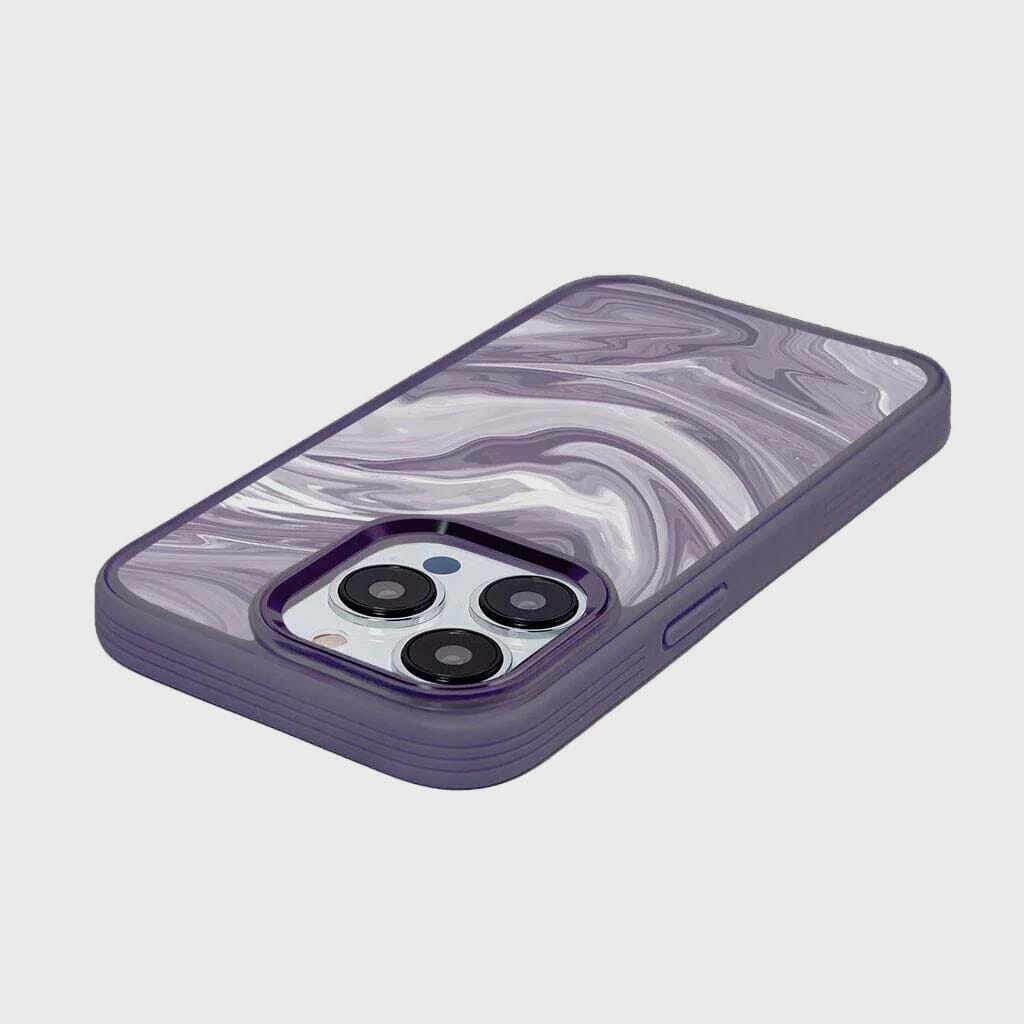 iPhone 15 Pro Max Case With MagSafe - Purple Swirl