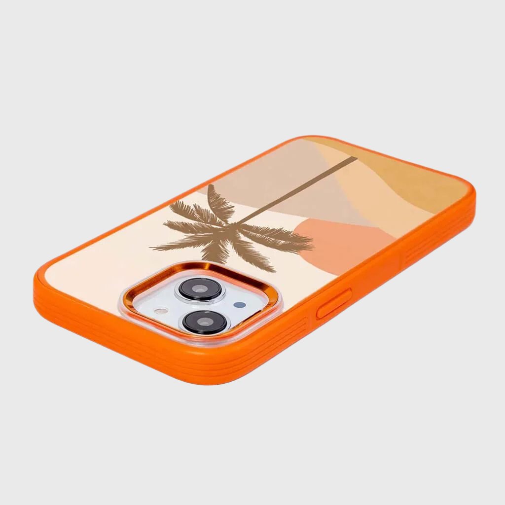 MagSafe iPhone 14 Orange Leaf Case