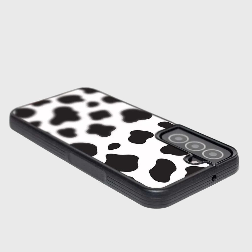 Black Cow Print Samsung Galaxy S22 Case