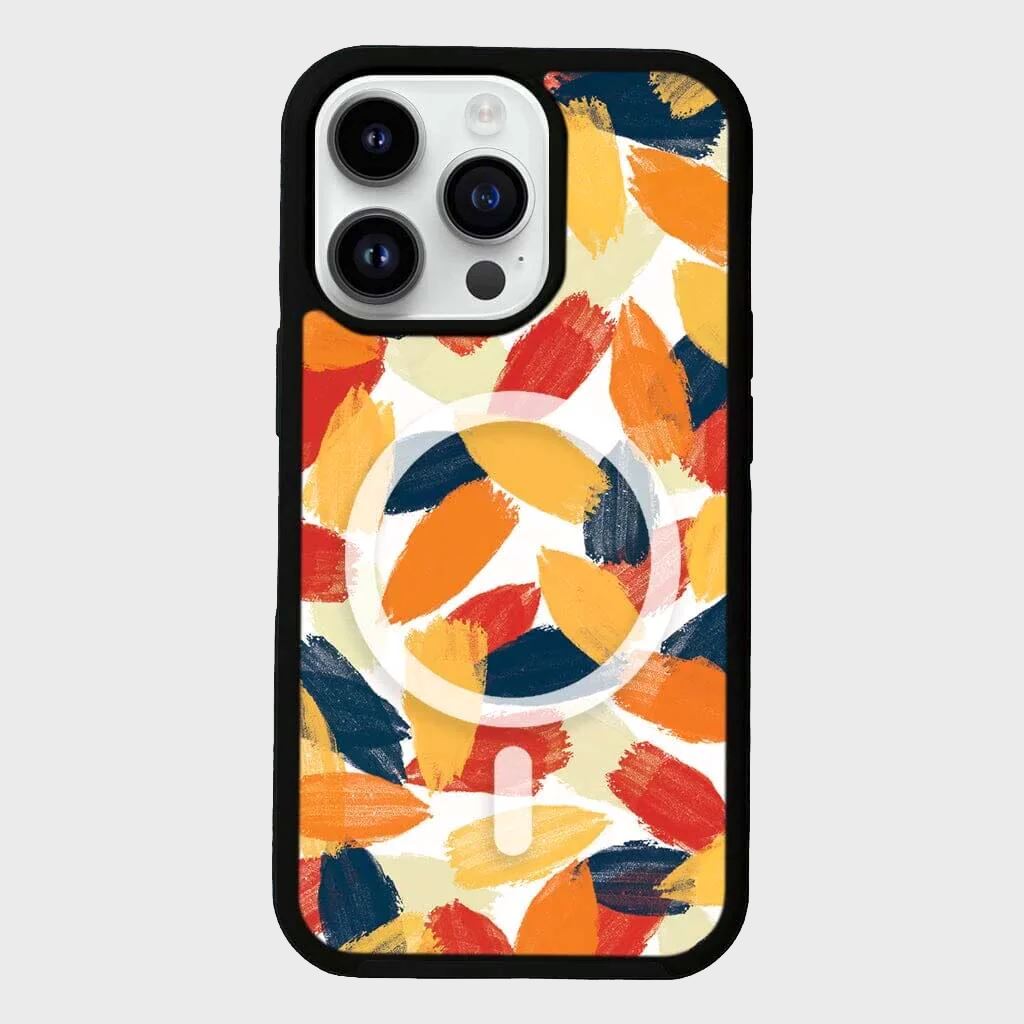 MagSafe iPhone 14 Pro Max Orange Abstract Case