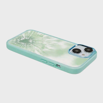 iPhone 15 Plus Case With MagSafe - Green Tie Dye