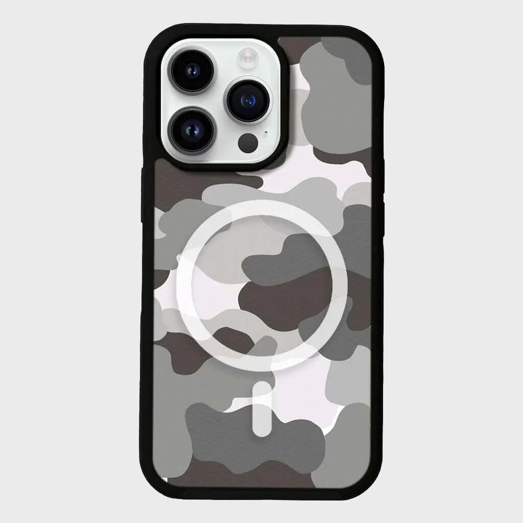 MagSafe iPhone 14 Pro Grey Camo Case