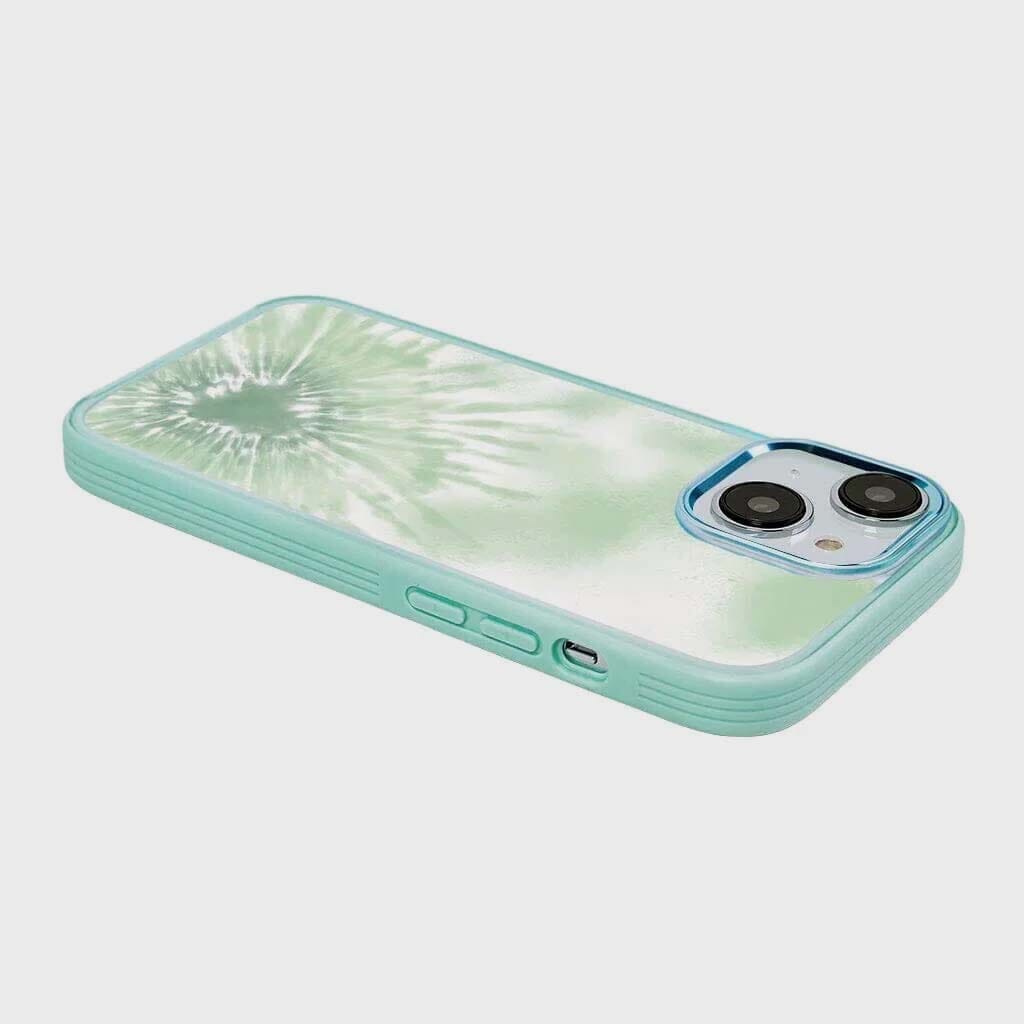 iPhone 16e Case With MagSafe - Green Tie Dye