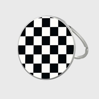 MagSafe Wireless Charger - Black Checkerboard Pattern