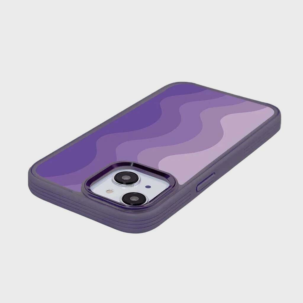 iPhone 15 Plus Case With MagSafe - Purple Wave Case