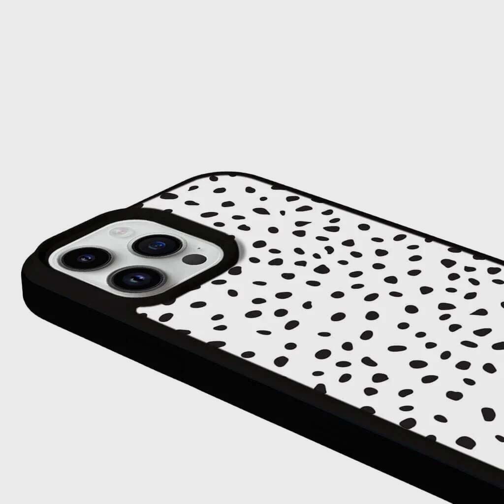 iPhone 15 Pro Max Case With MagSafe - White Polka