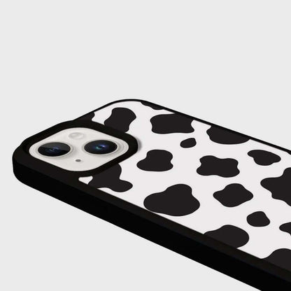 MagSafe iPhone 13 Black Cow Print Case