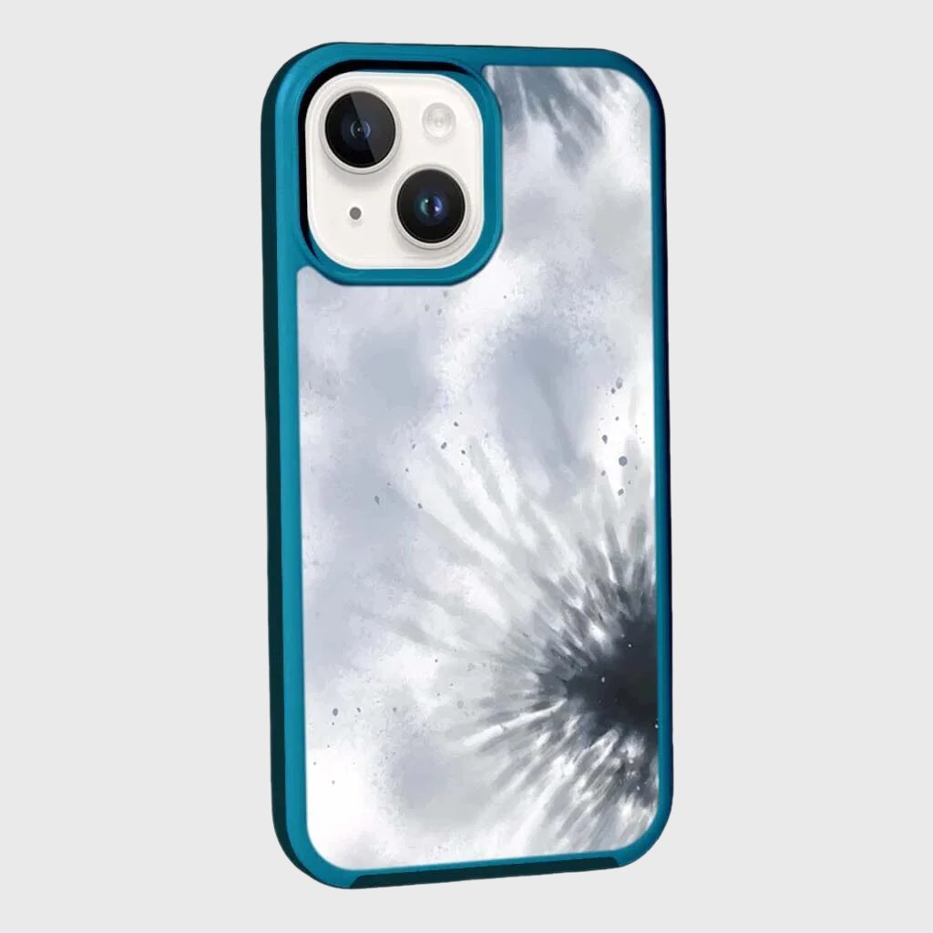 MagSafe iPhone 14 Plus Blue Tie Dye Case