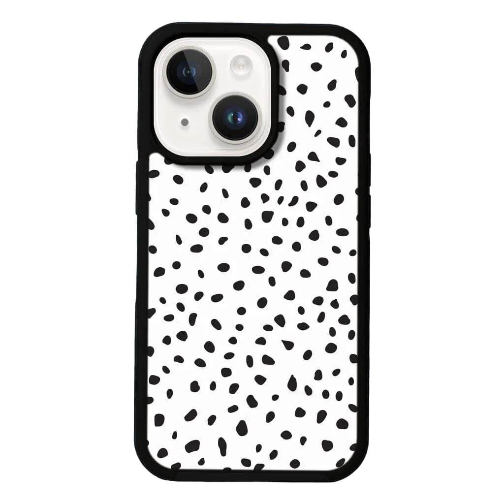 MagSafe iPhone 14 White Polka Dots Case