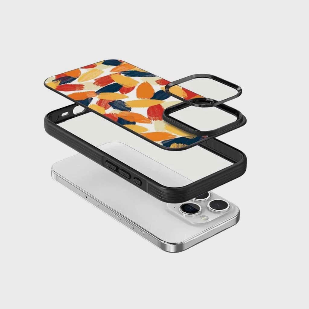 iPhone 15 Pro Max Case With MagSafe - Orange Abstract