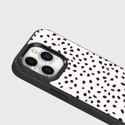 iPhone 15 Pro Case With MagSafe - White Polka