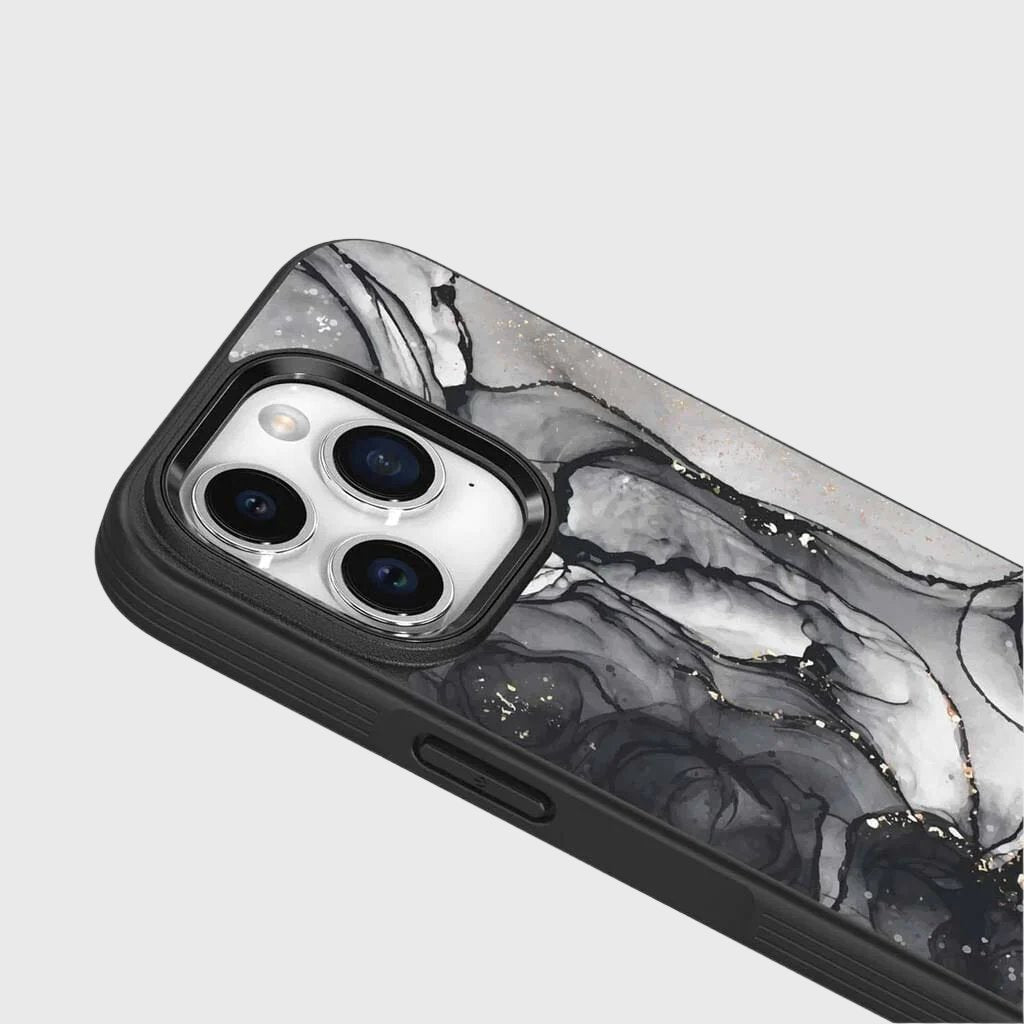 iPhone 15 Pro Case With MagSafe - Black Marble