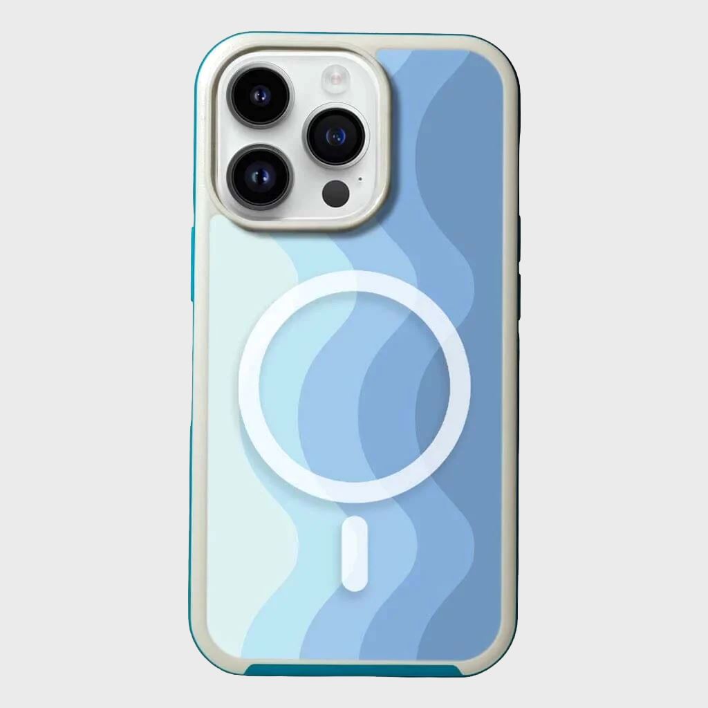 MagSafe iPhone 14 Pro Max Blue Wave Case