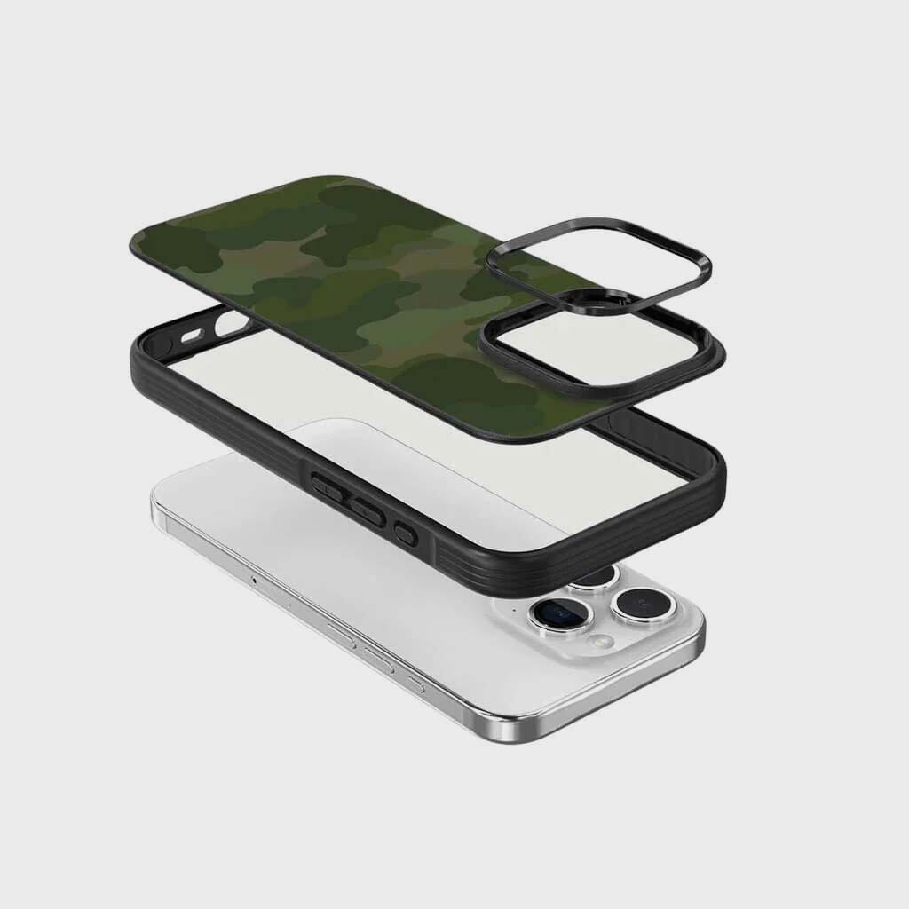 iPhone 15 Pro Case With MagSafe - Green Camo