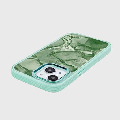 MagSafe iPhone 14 Green Marble Case