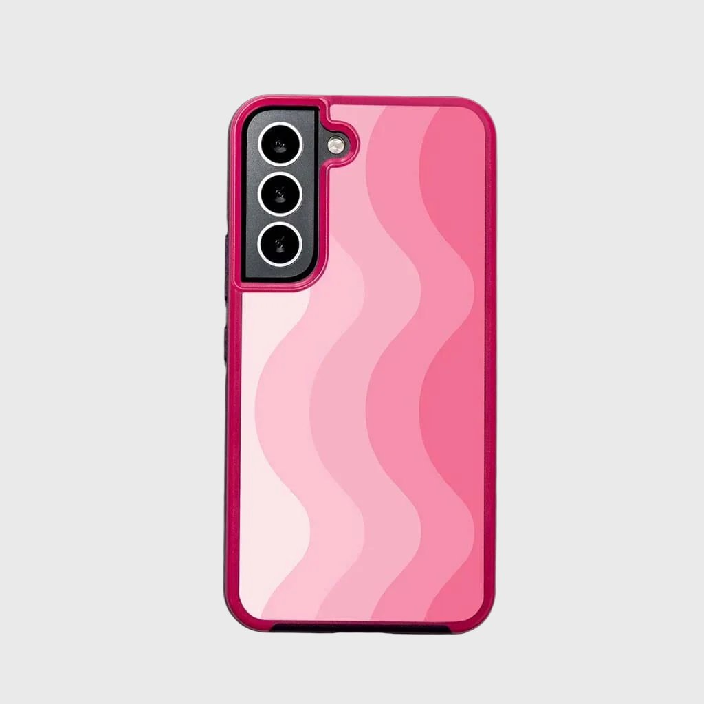 Pink Samsung Galaxy S22 Wave Case