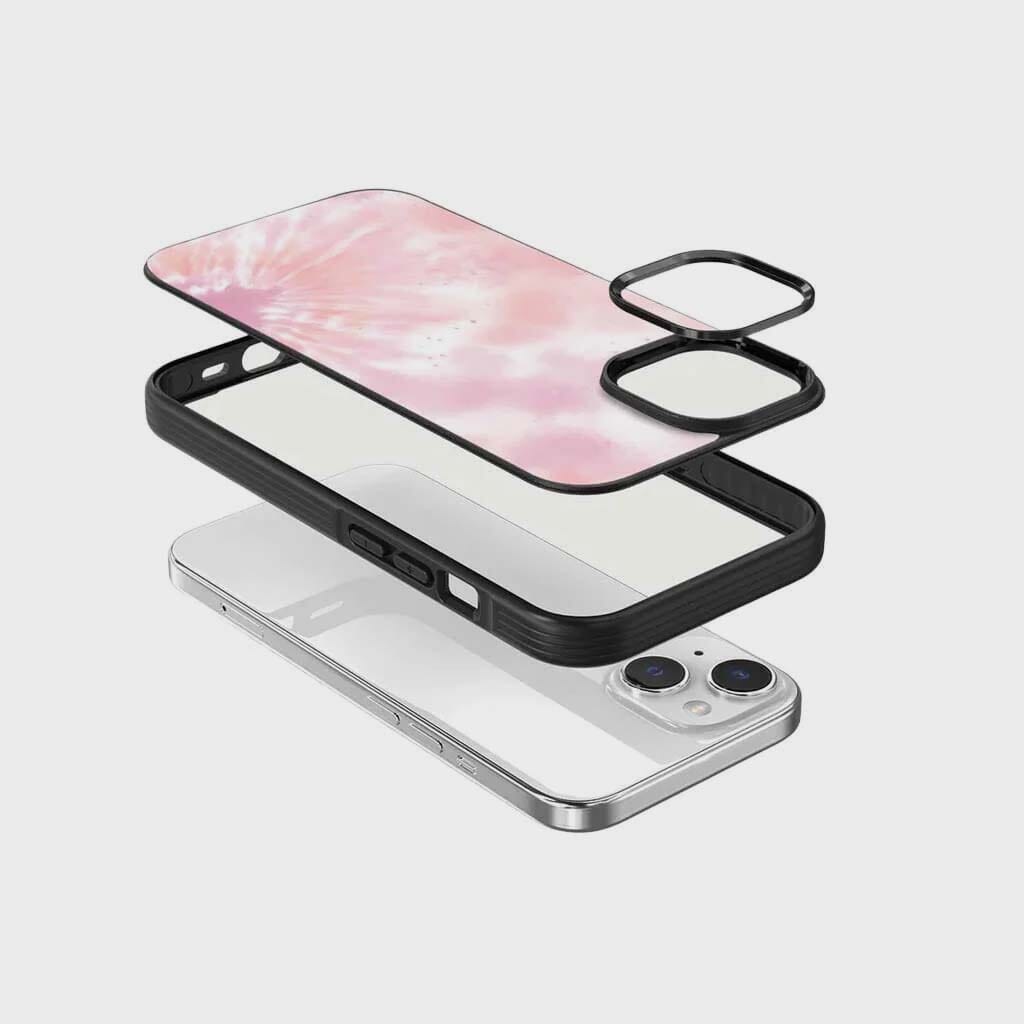 iPhone 16e Case With MagSafe - Pink Tie Dye