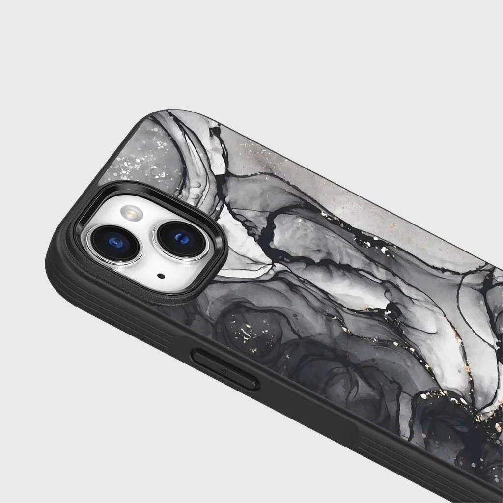 iPhone 15 Plus Case With MagSafe - Black Marble