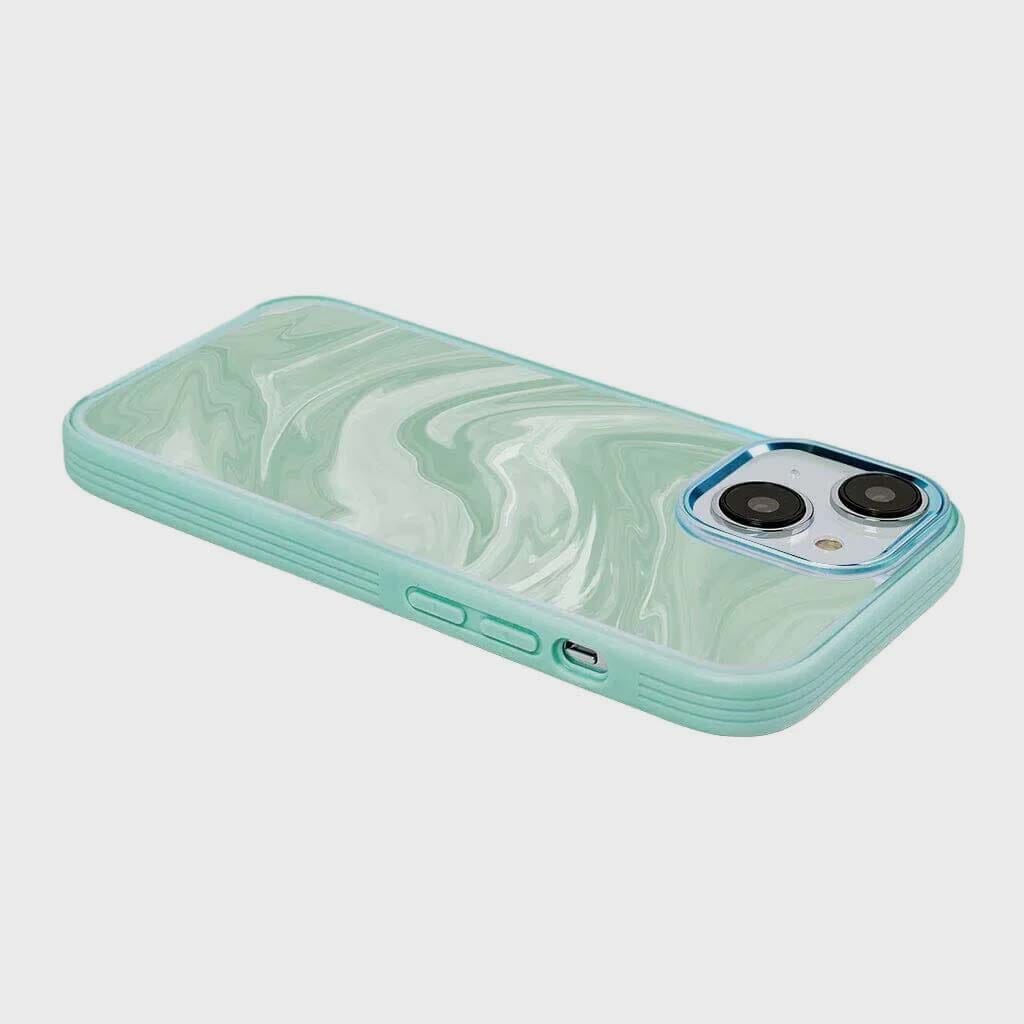 iPhone 15 Case With MagSafe - Green Swirl