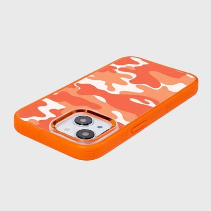 MagSafe iPhone 14 Orange Camo Case