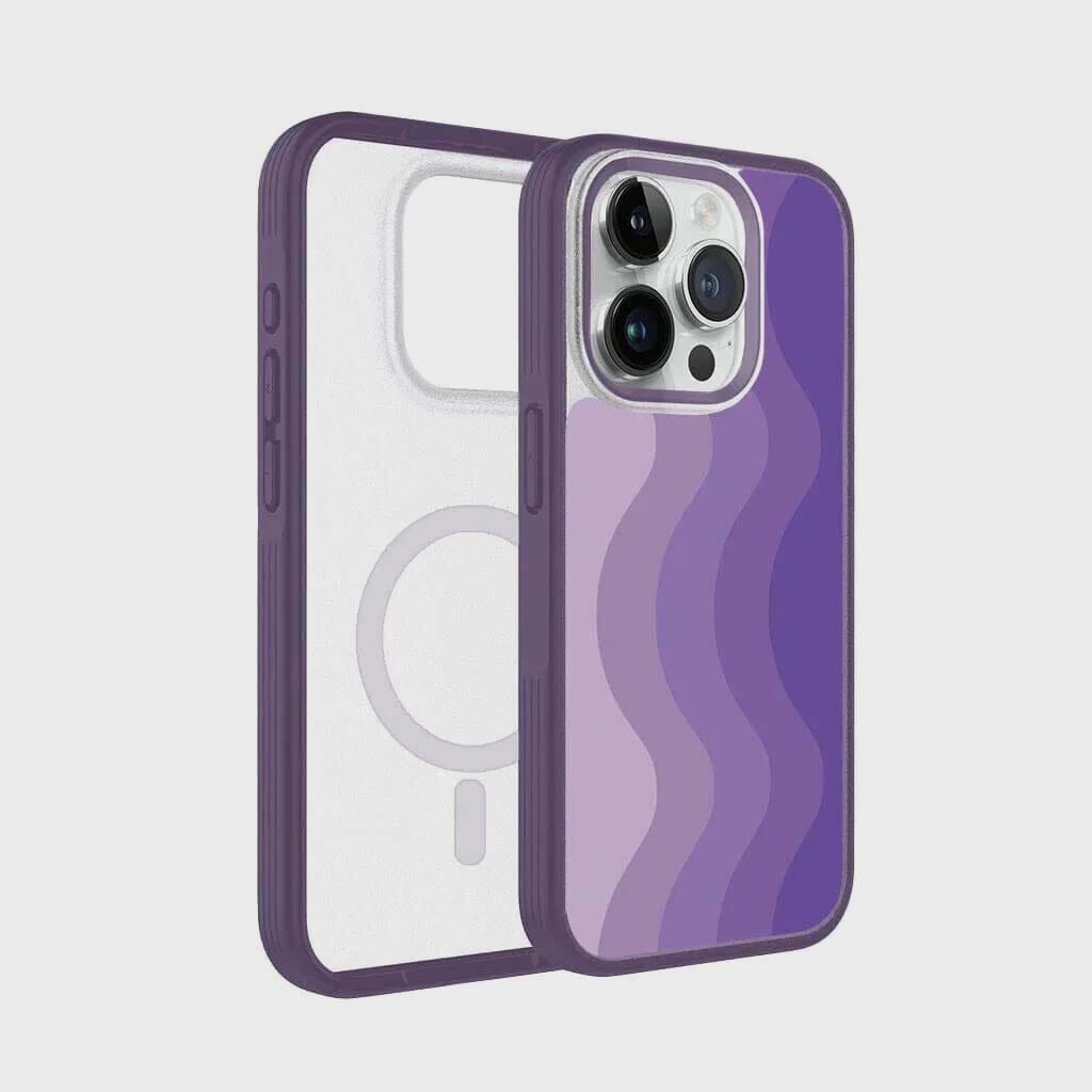 iPhone 15 Pro Max Case With MagSafe - Purple Wave