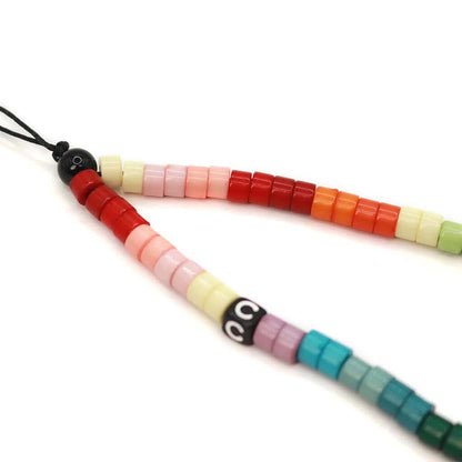 Cute Rainbow Beaded Phone Charm