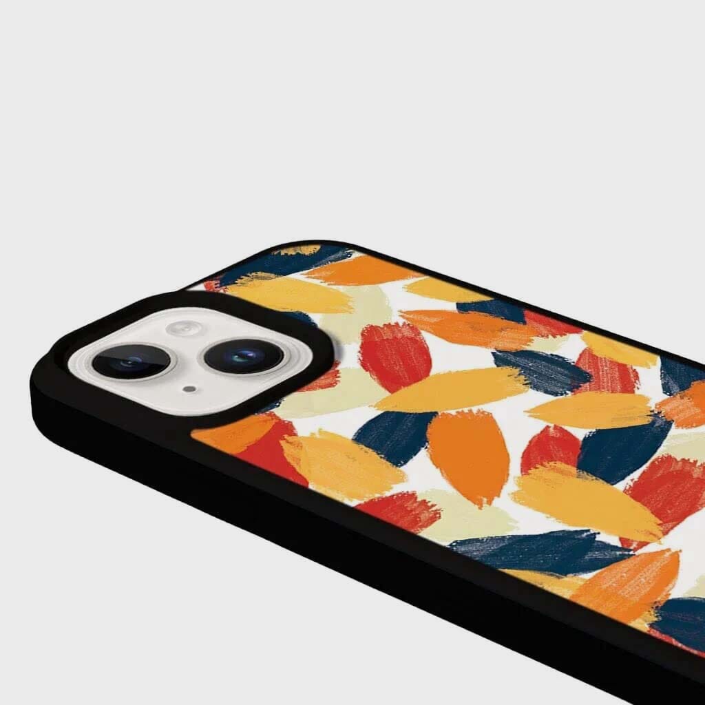 MagSafe iPhone 14 Orange Abstract Case