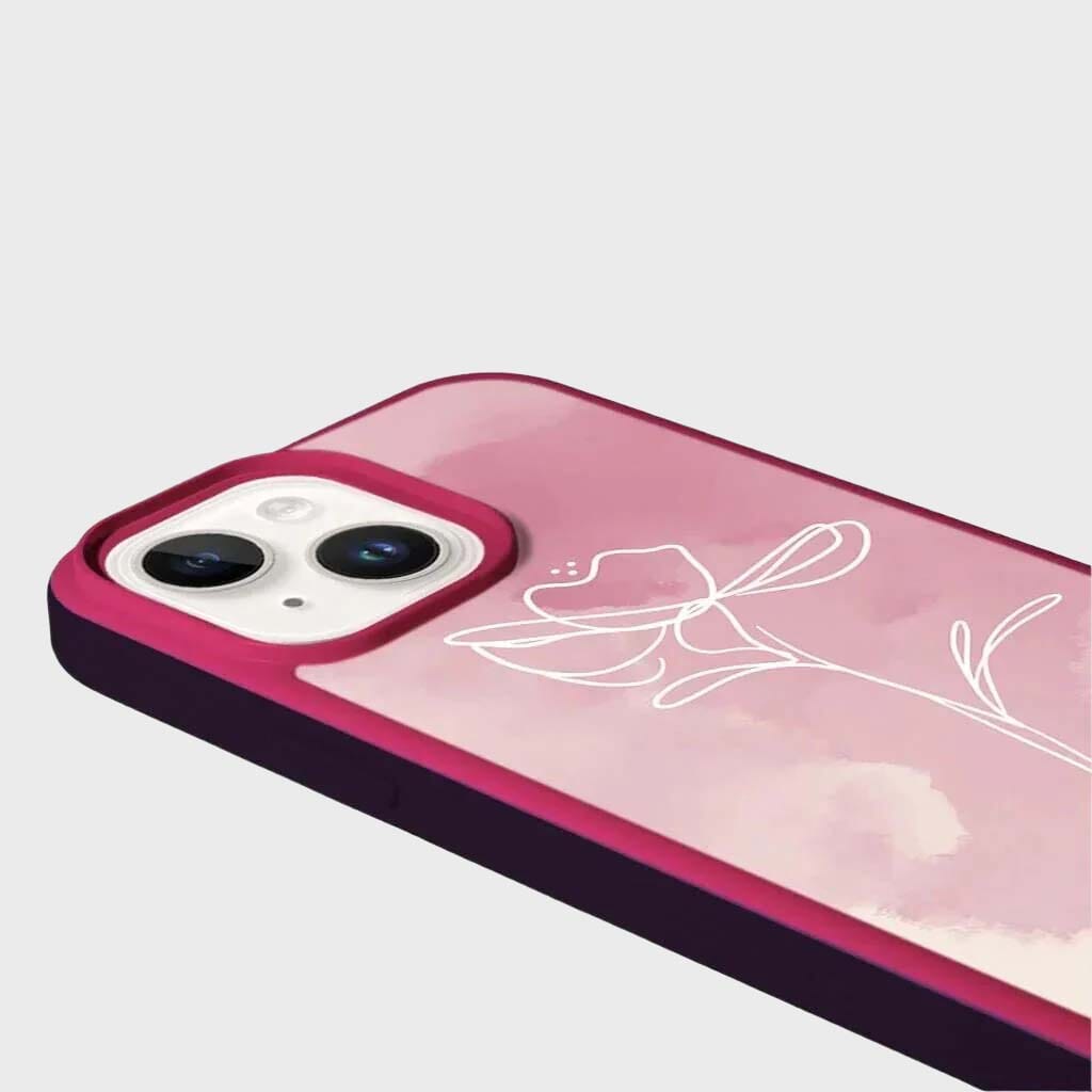 MagSafe iPhone 14 Plus Pink Flower Case