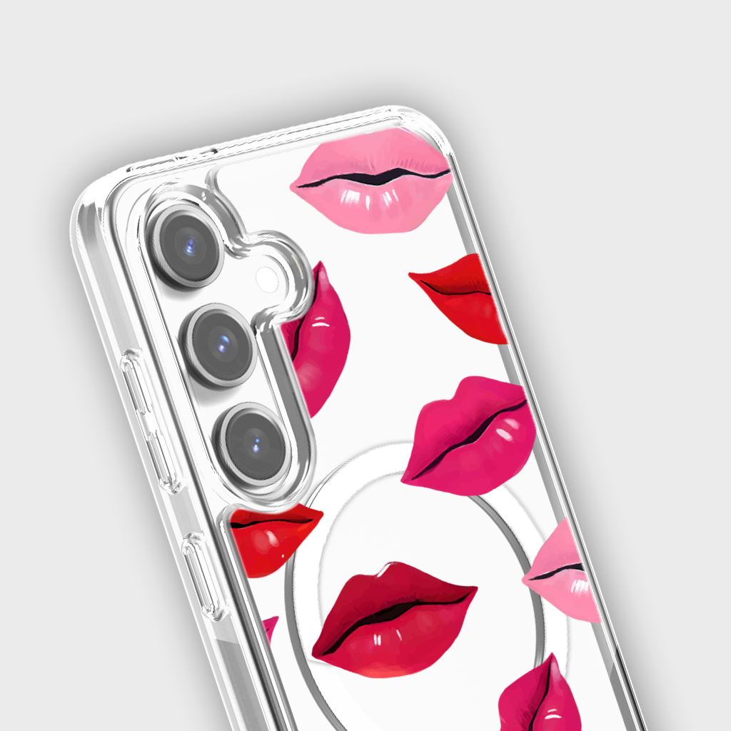 Samsung Galaxy S24 Lips Design Clear Case