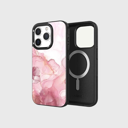 iPhone 15 Pro Max Case With MagSafe - Pink Marble