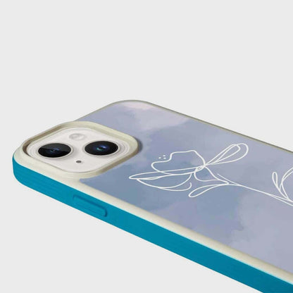 MagSafe iPhone 13 Blue Flower Case