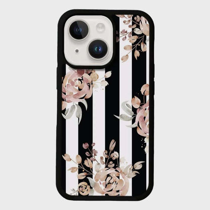 MagSafe iPhone 13 Black Flower Case