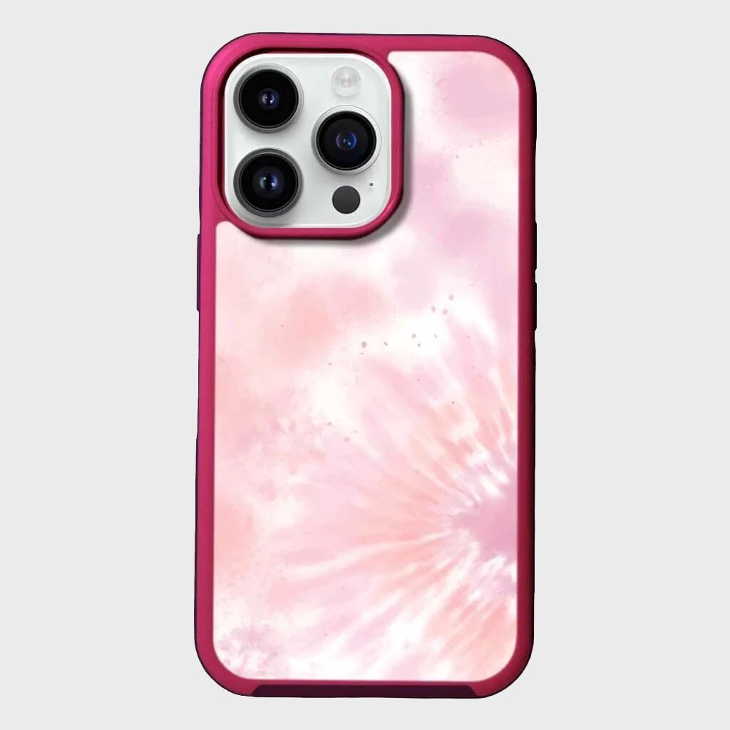 MagSafe iPhone 14 Pro Pink Tie Dye Case