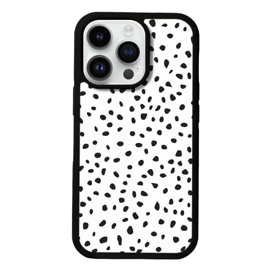 MagSafe iPhone 13 Pro White Polka Dots Case