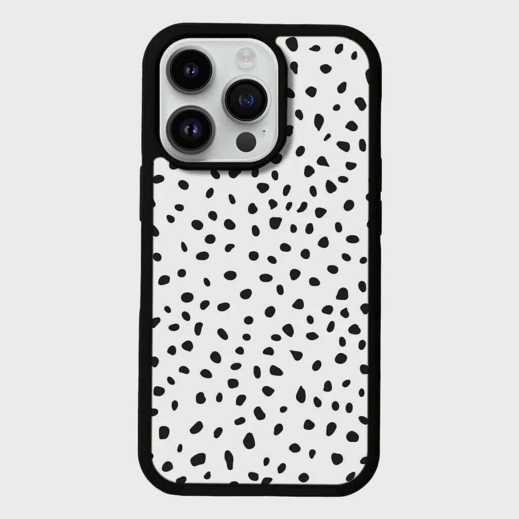 iPhone 15 Pro Max Case With MagSafe - White Polka