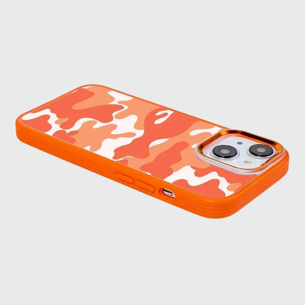 MagSafe iPhone 14 Plus Orange Camo Case