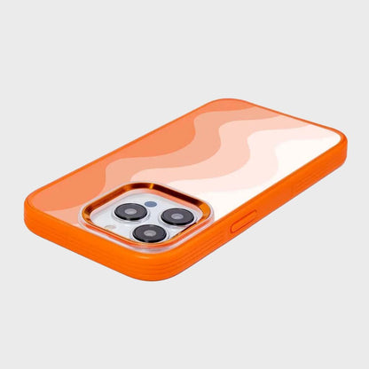 MagSafe iPhone 14 Pro Orange Wave Case