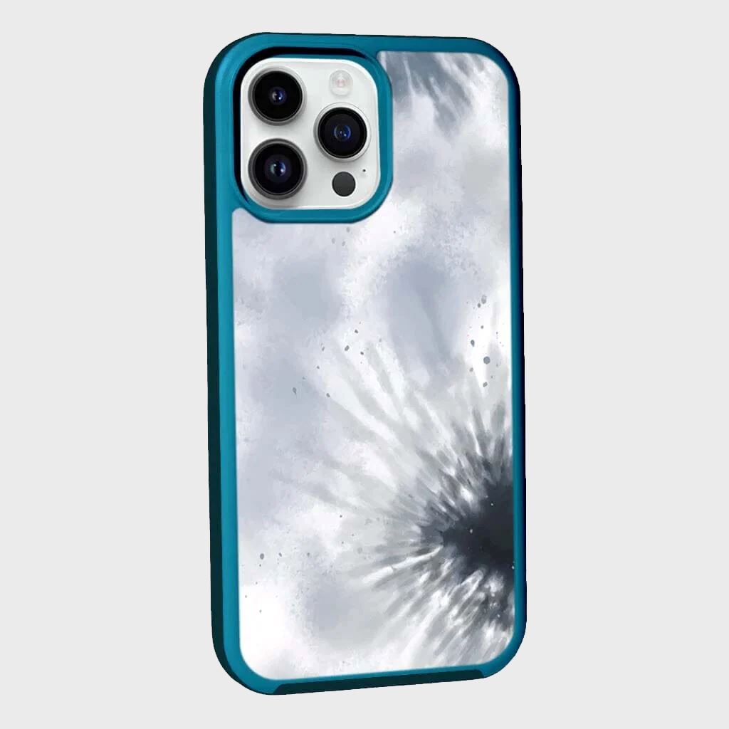 MagSafe iPhone 14 Pro Max Blue Tie Dye Case