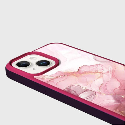 MagSafe iPhone 14 Pink Marble Case