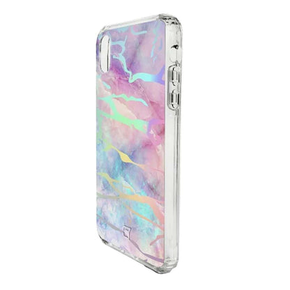 iPhone XR Case - Holographic Marble Design