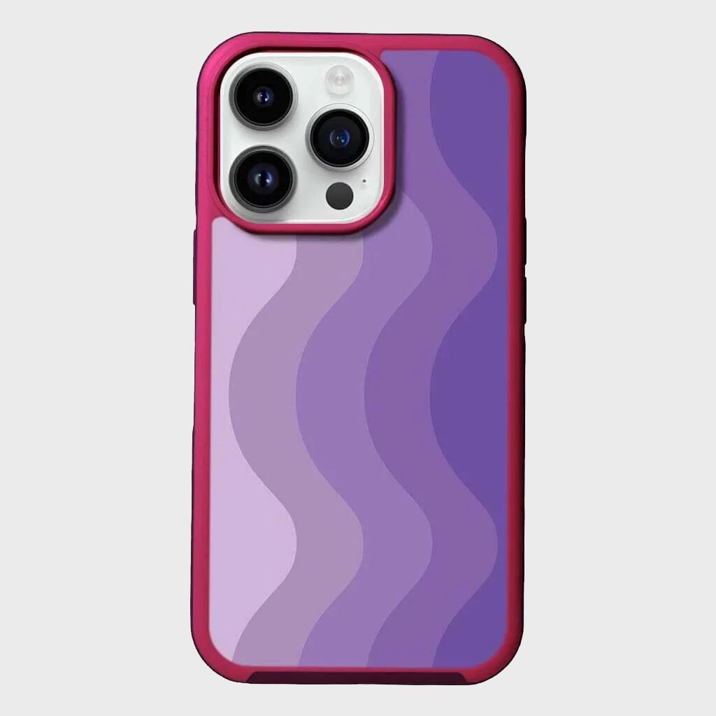 MagSafe iPhone 14 Pro Max Purple Wave Case