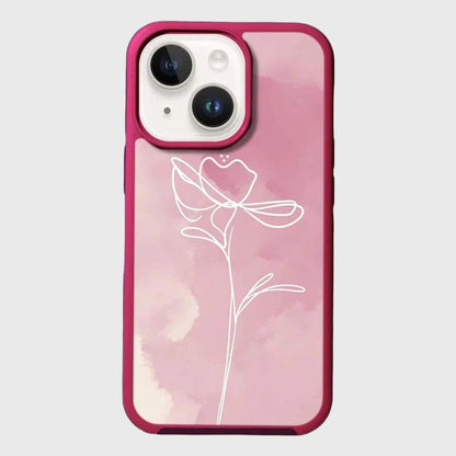 MagSafe iPhone 14 Pink Flower Case