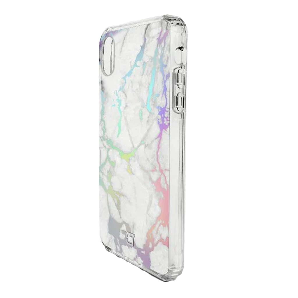 iPhone X / XS Case - Holographic Marble Design