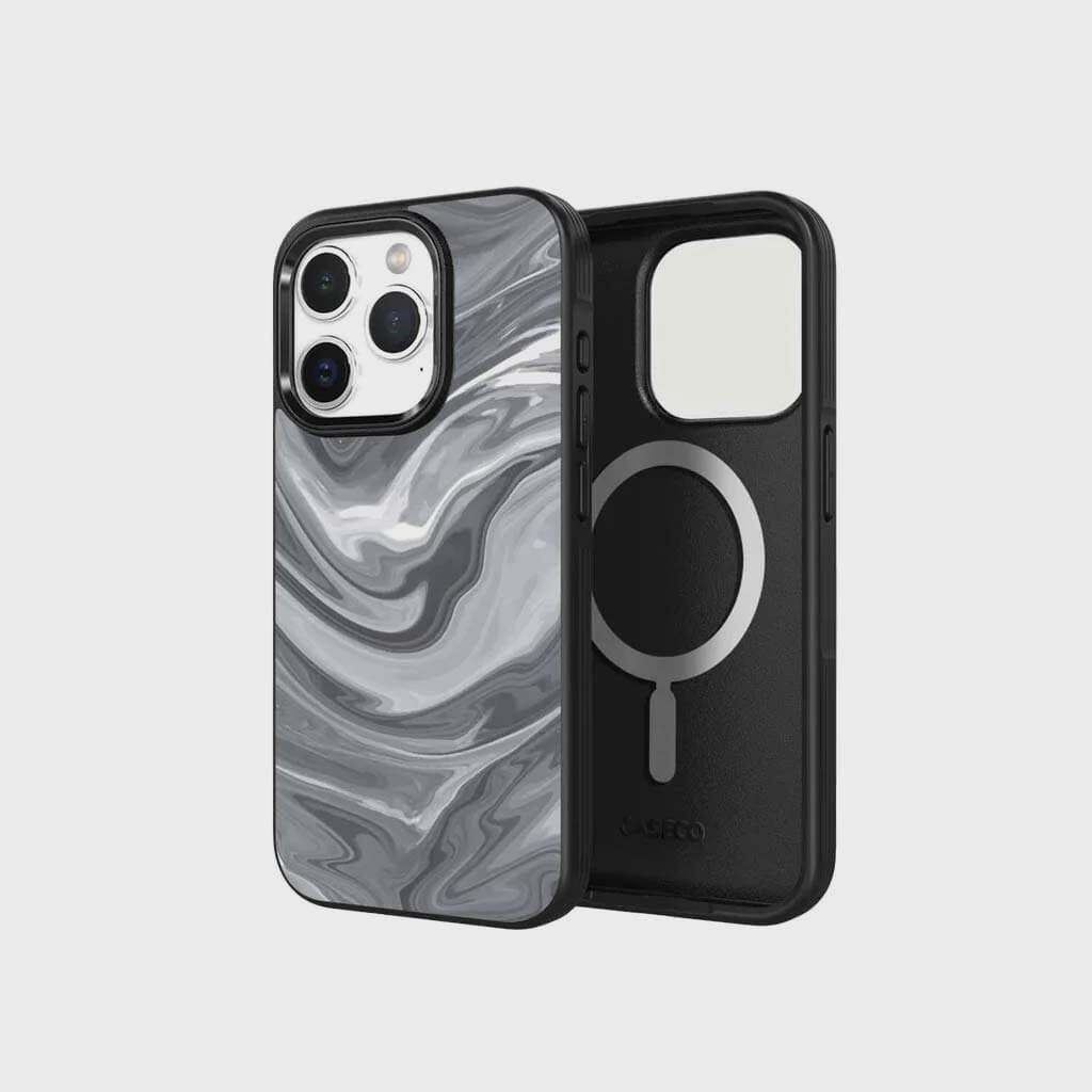 iPhone 15 Pro Max Case With MagSafe - Black Swirl