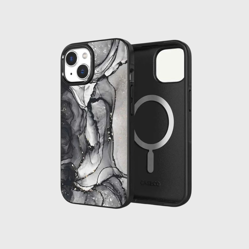 iPhone 15 Plus Case With MagSafe - Black Marble