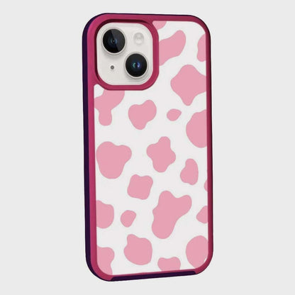 MagSafe iPhone 14 Pink Cow Print Case