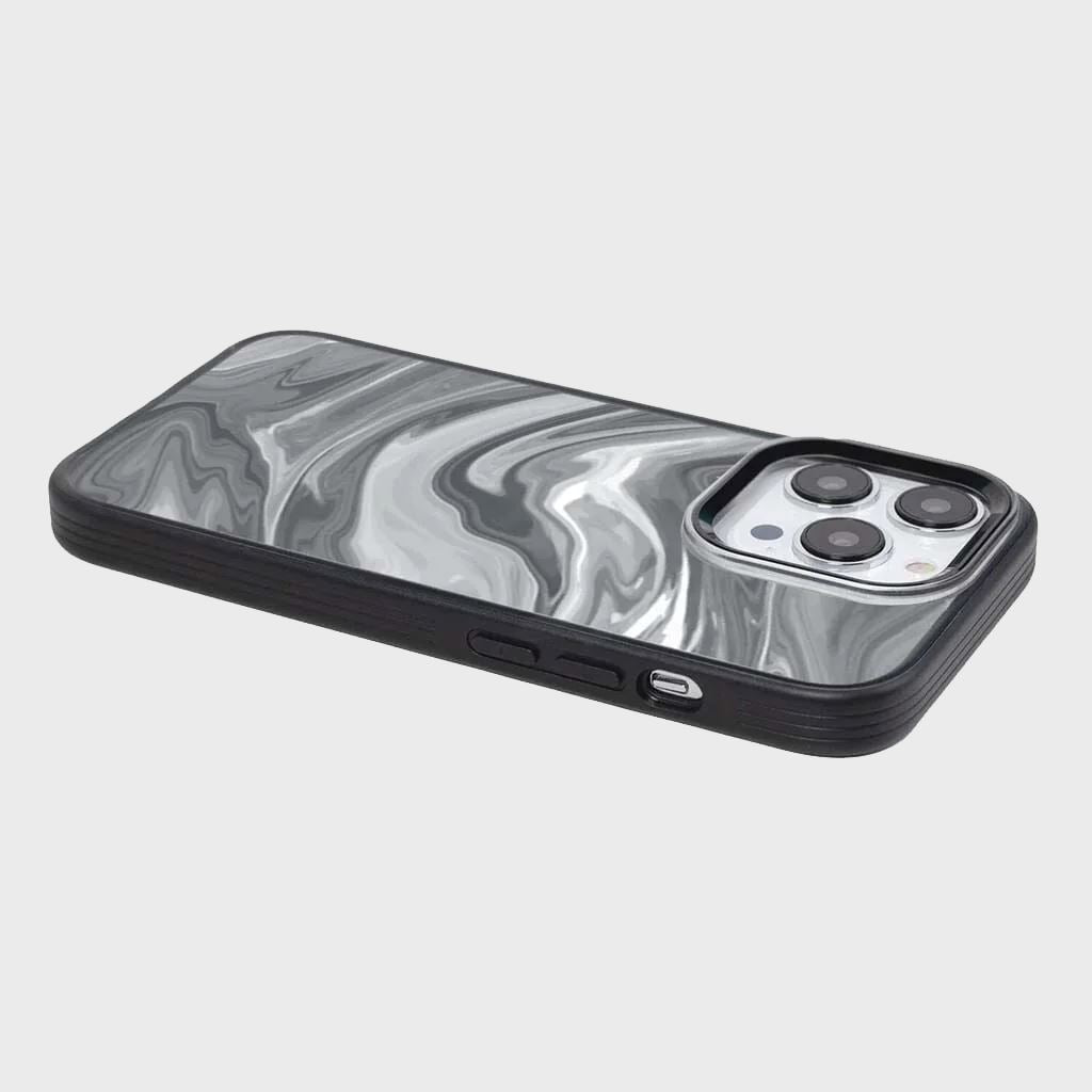 MagSafe iPhone 14 Pro Max Black Swirl Case