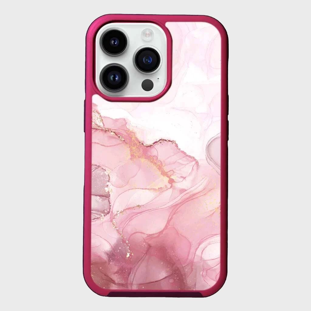 MagSafe iPhone 14 Pro Max Pink Marble Case