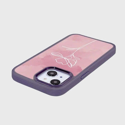 iPhone 15 Plus Case With MagSafe - Pink Flower Case